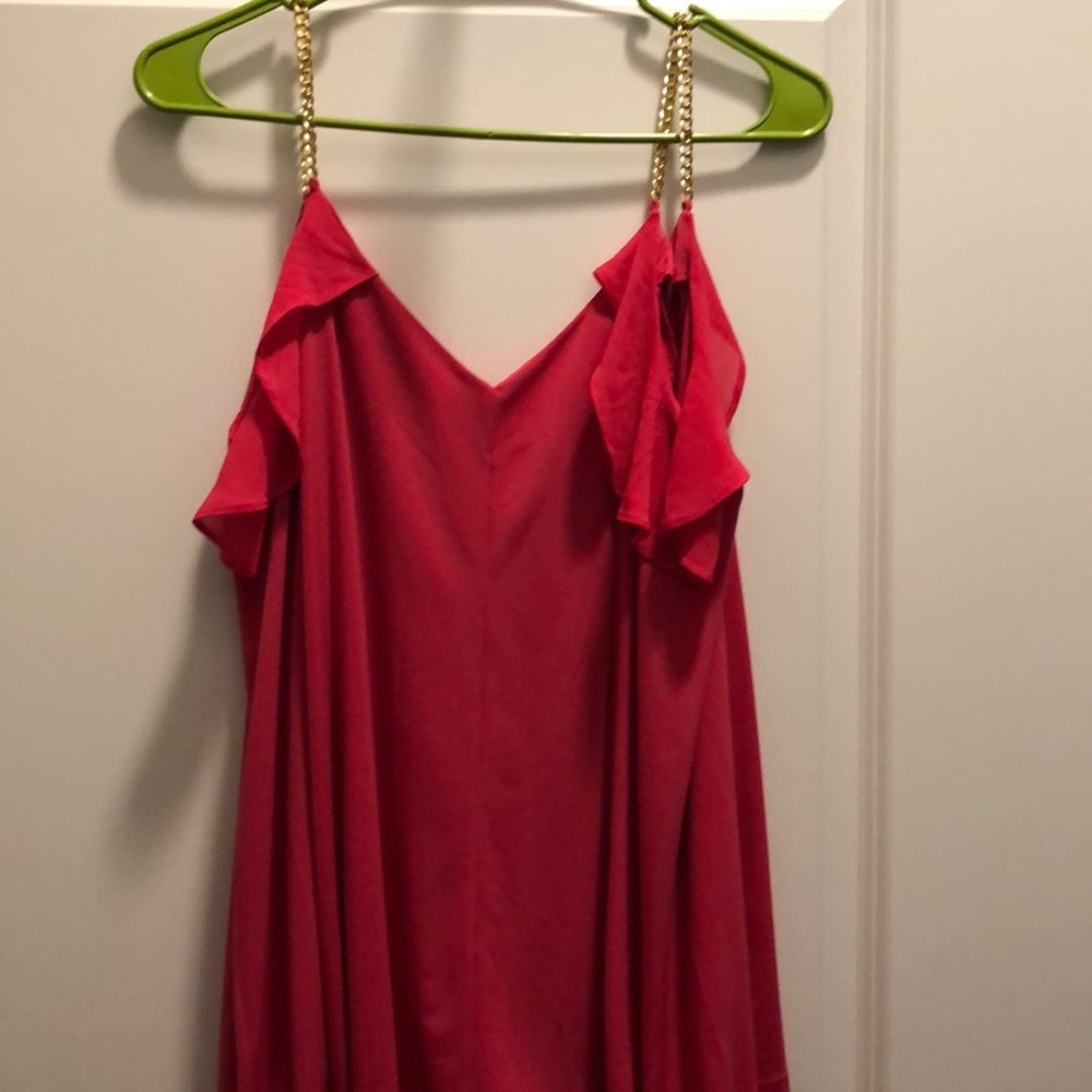 Michael Kors Open Shoulder Ruffle Top